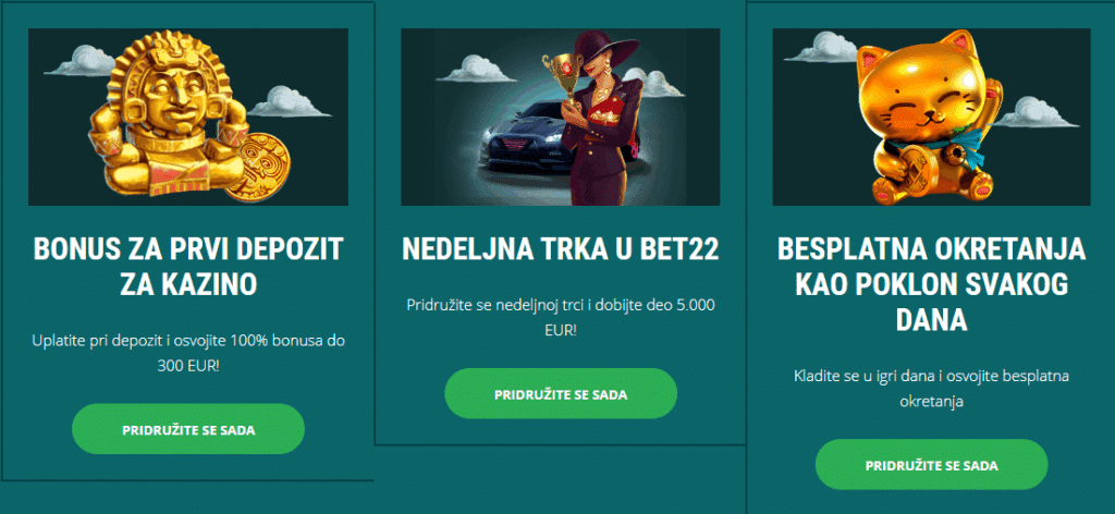 22bet bonusi i promocije