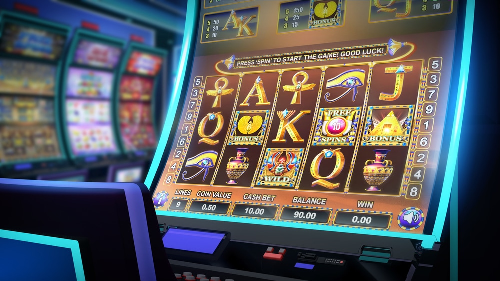 Slot mašina u kazinu sa različitim provajderima za igre