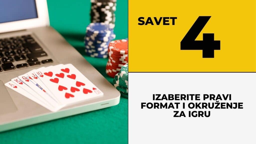 Izaberite pravi format i okruženje za igru