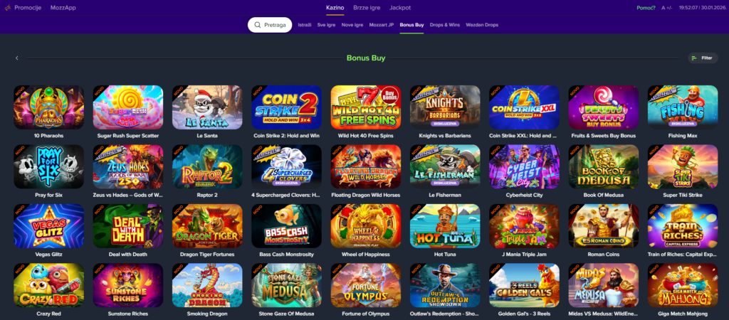 slotovi sa bonus buy opcijom