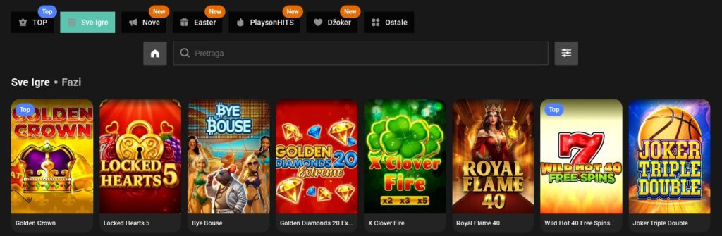 Fazi voćni slotovi u online kazinima