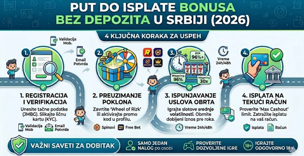 Put do isplate bonusa bez depozita inforgrafika