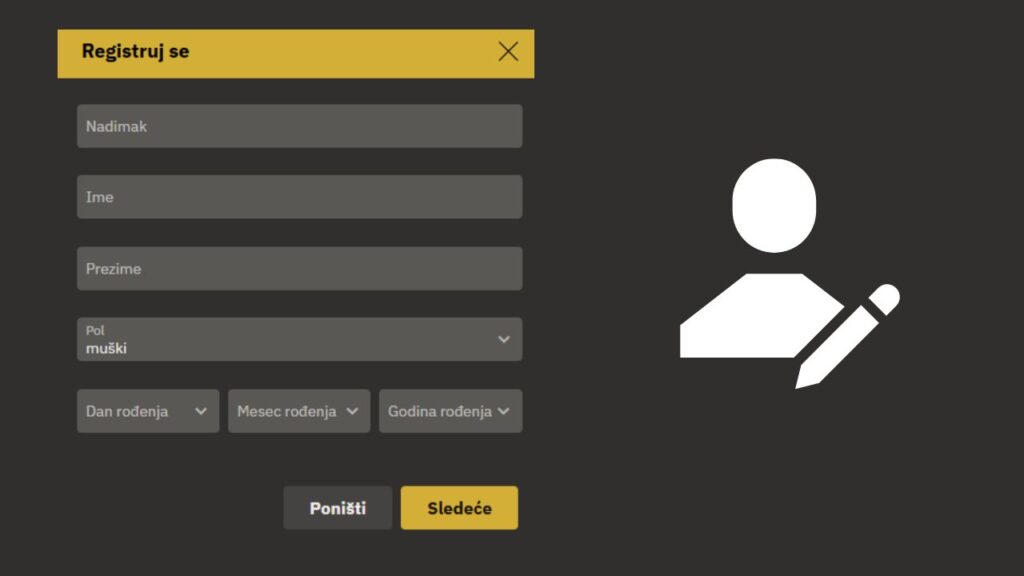 Registracija naloga u Top Bet kazinu