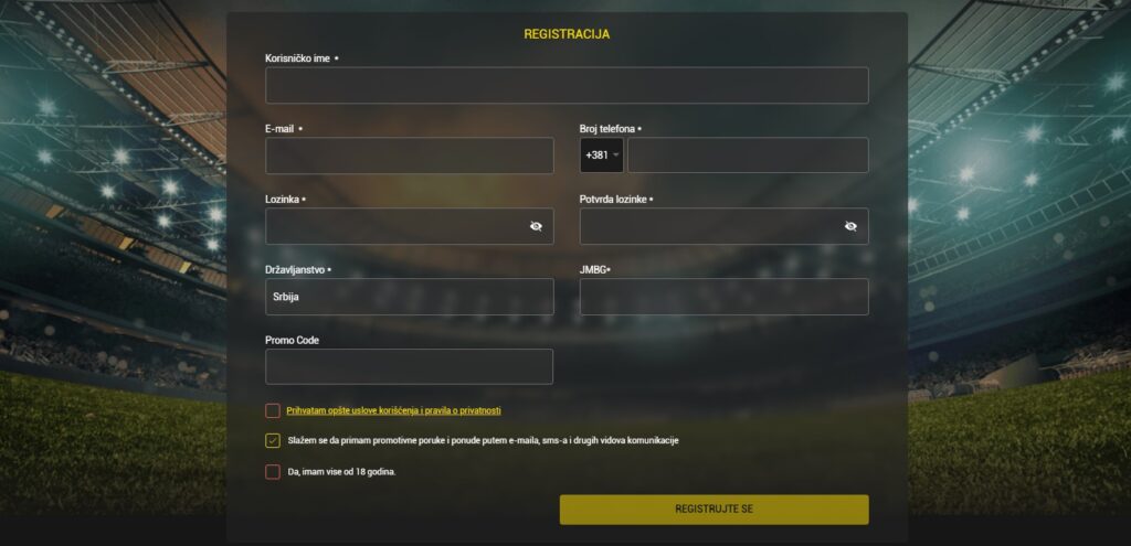 soccerbet registracija
