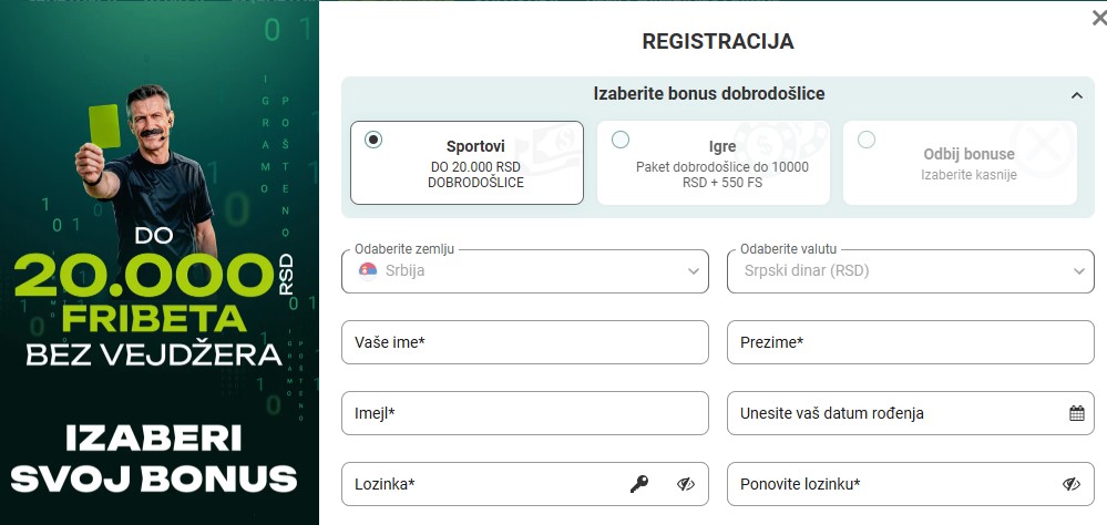 vivatbet registracija