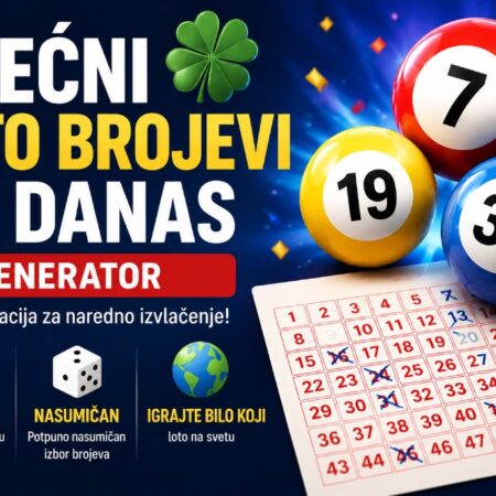 Srećni loto brojevi za danas: Probajte naš generator!